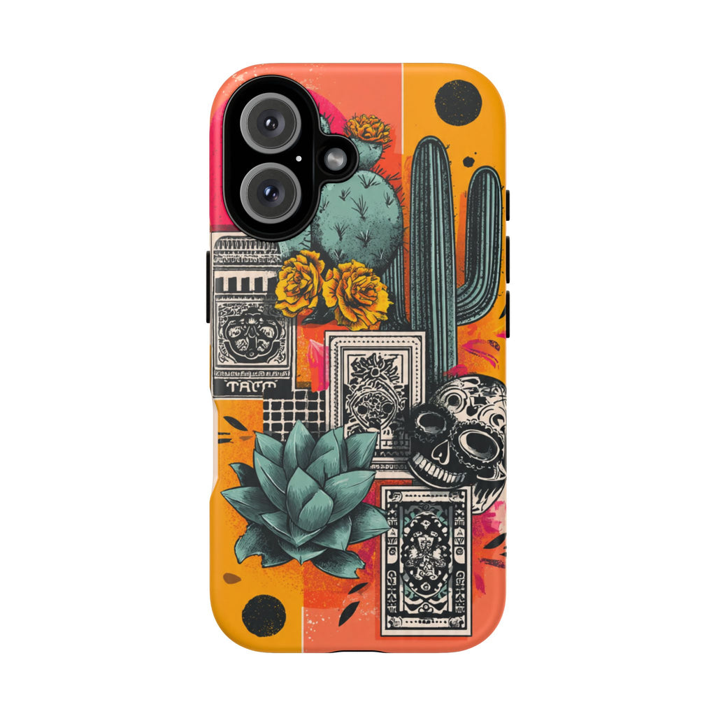 Desert Tarot Phone Case — Cactus, Succulent & Sugar Skull Protective Cover