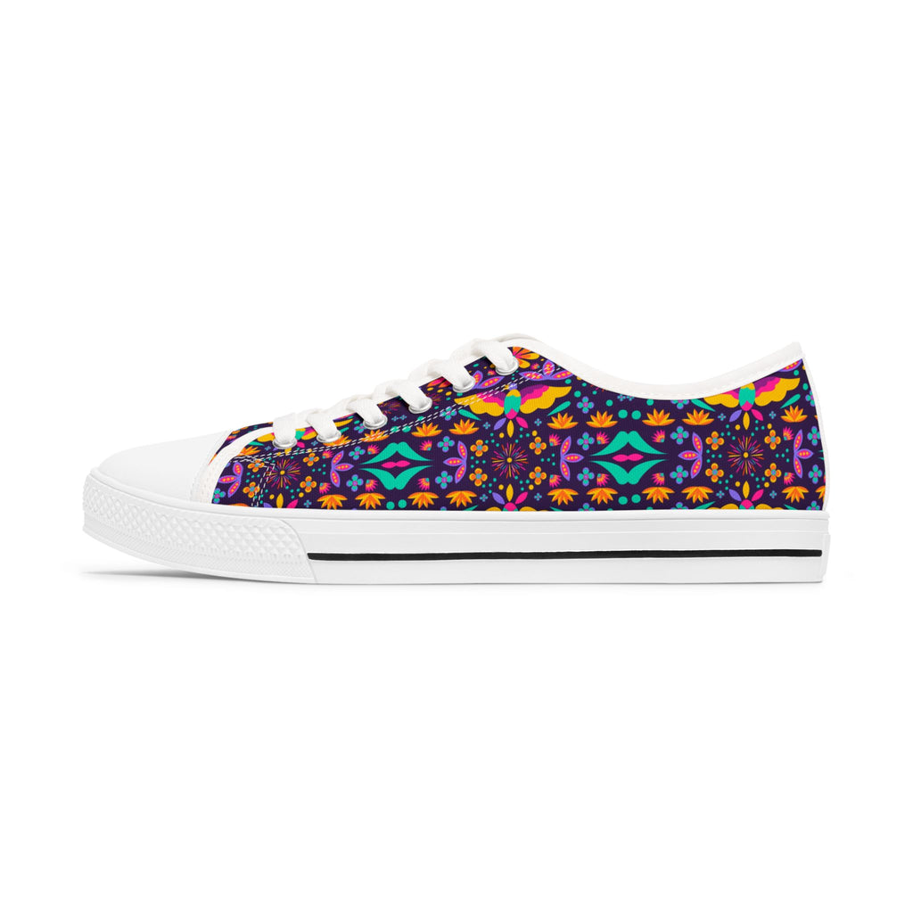 Low Top Sneakers — Colorful Boho Kaleidoscope Pattern for Women