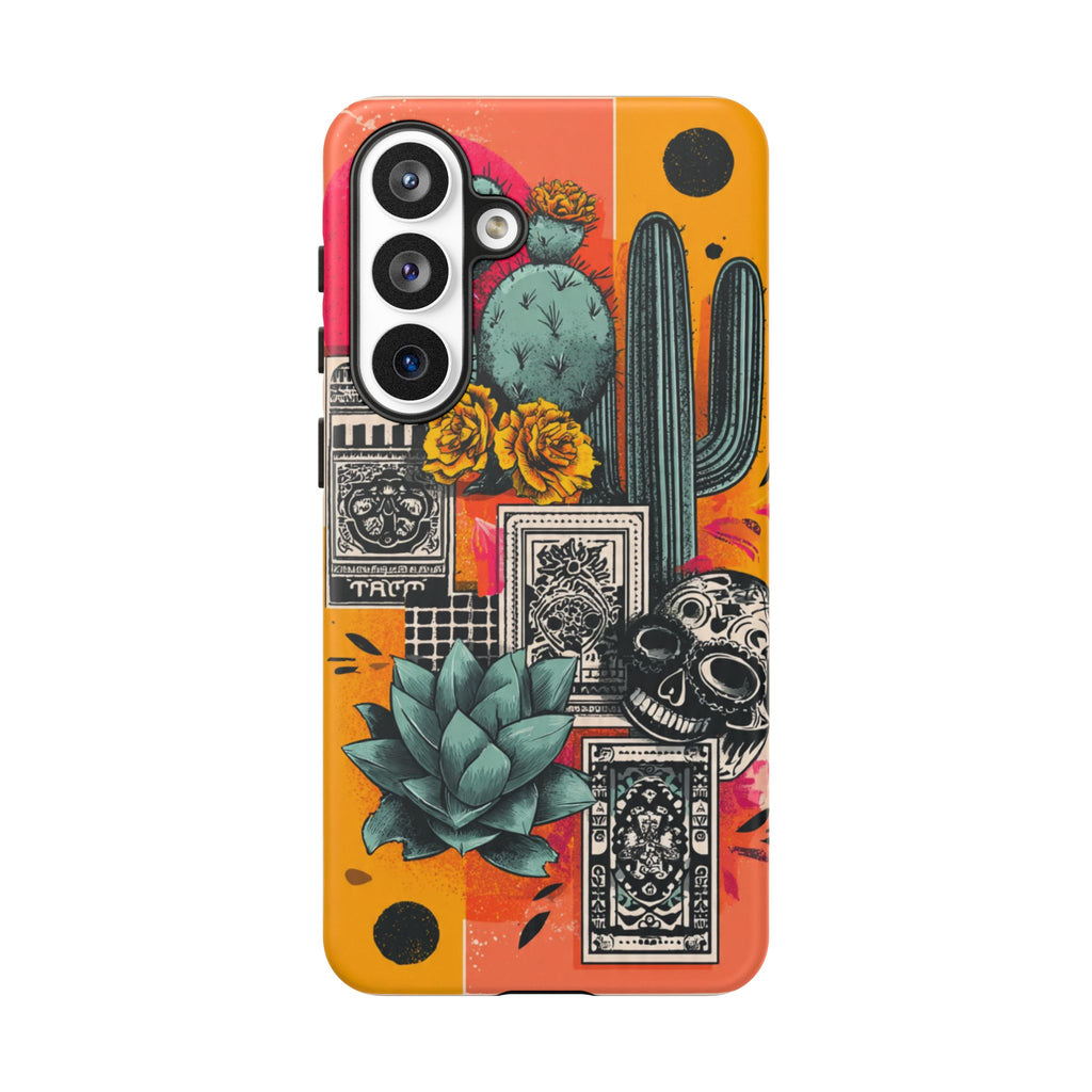 Desert Tarot Phone Case — Cactus, Succulent & Sugar Skull Protective Cover