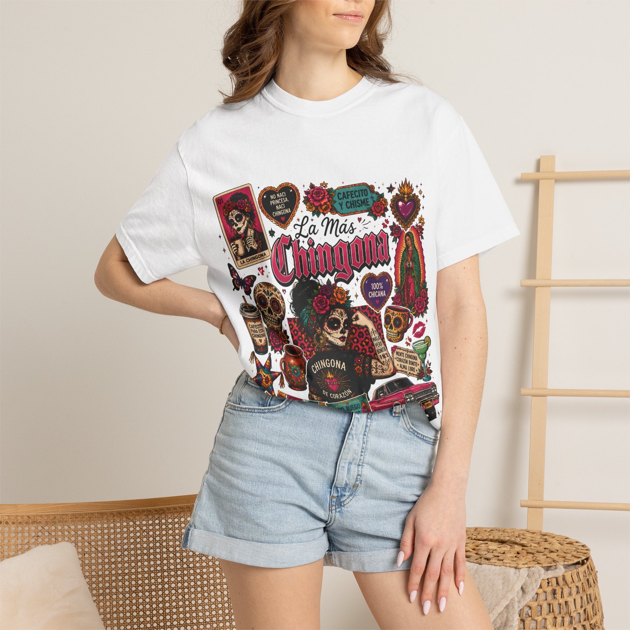 Chingona Dia de los Muertos T-Shirt