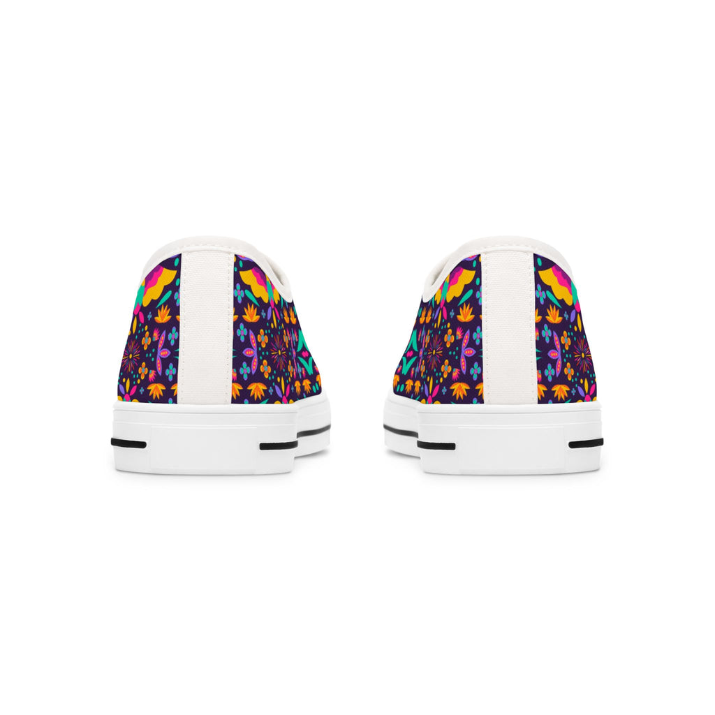 Low Top Sneakers — Colorful Boho Kaleidoscope Pattern for Women