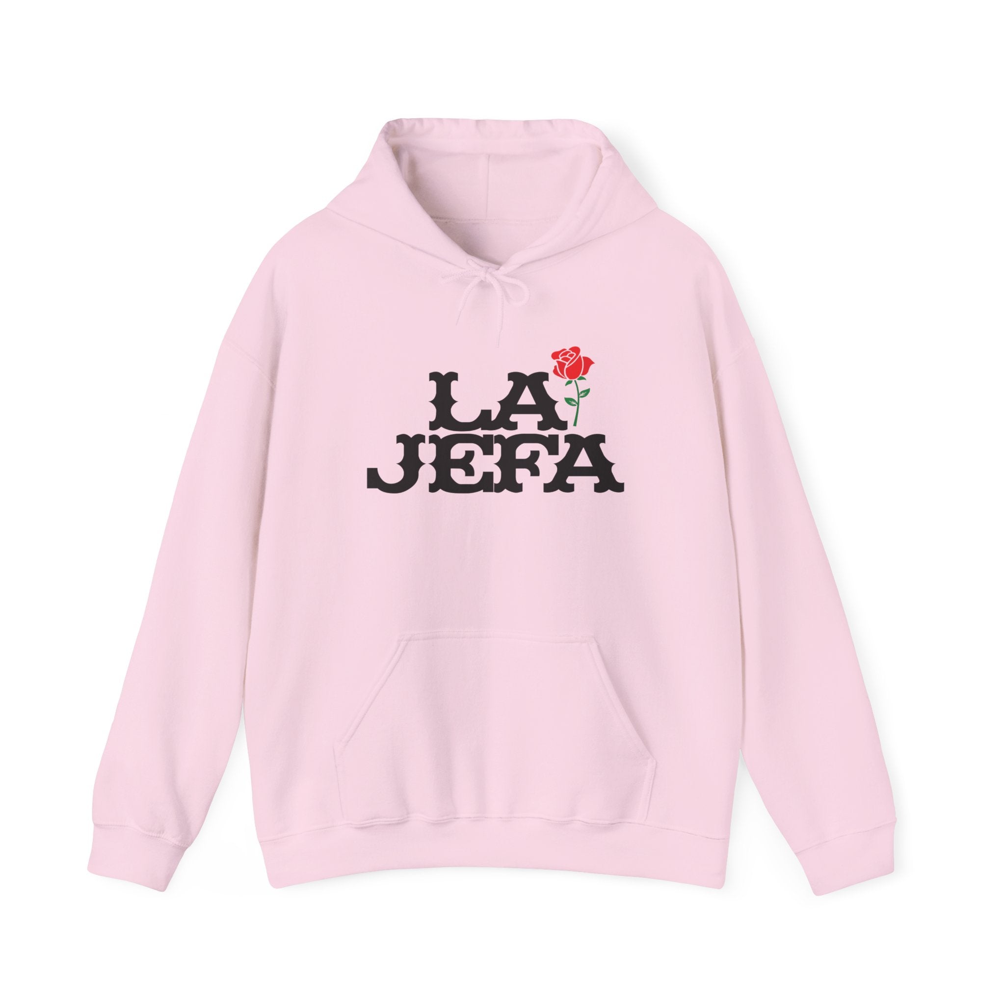La Jefa Hoodie – Floral "La Jefa" Statement Pullover