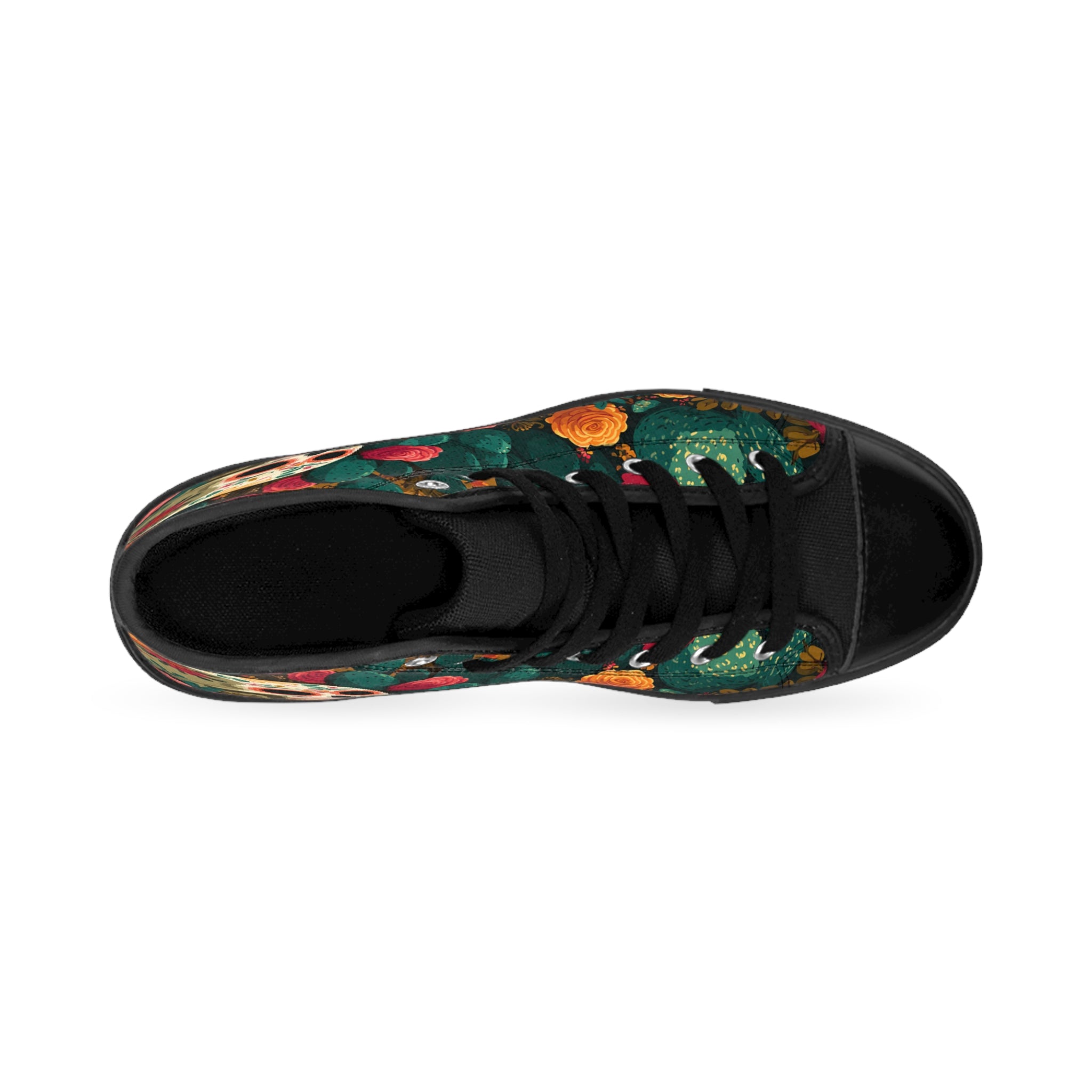 Day of the Dead Floral Skull Women's Sneakers