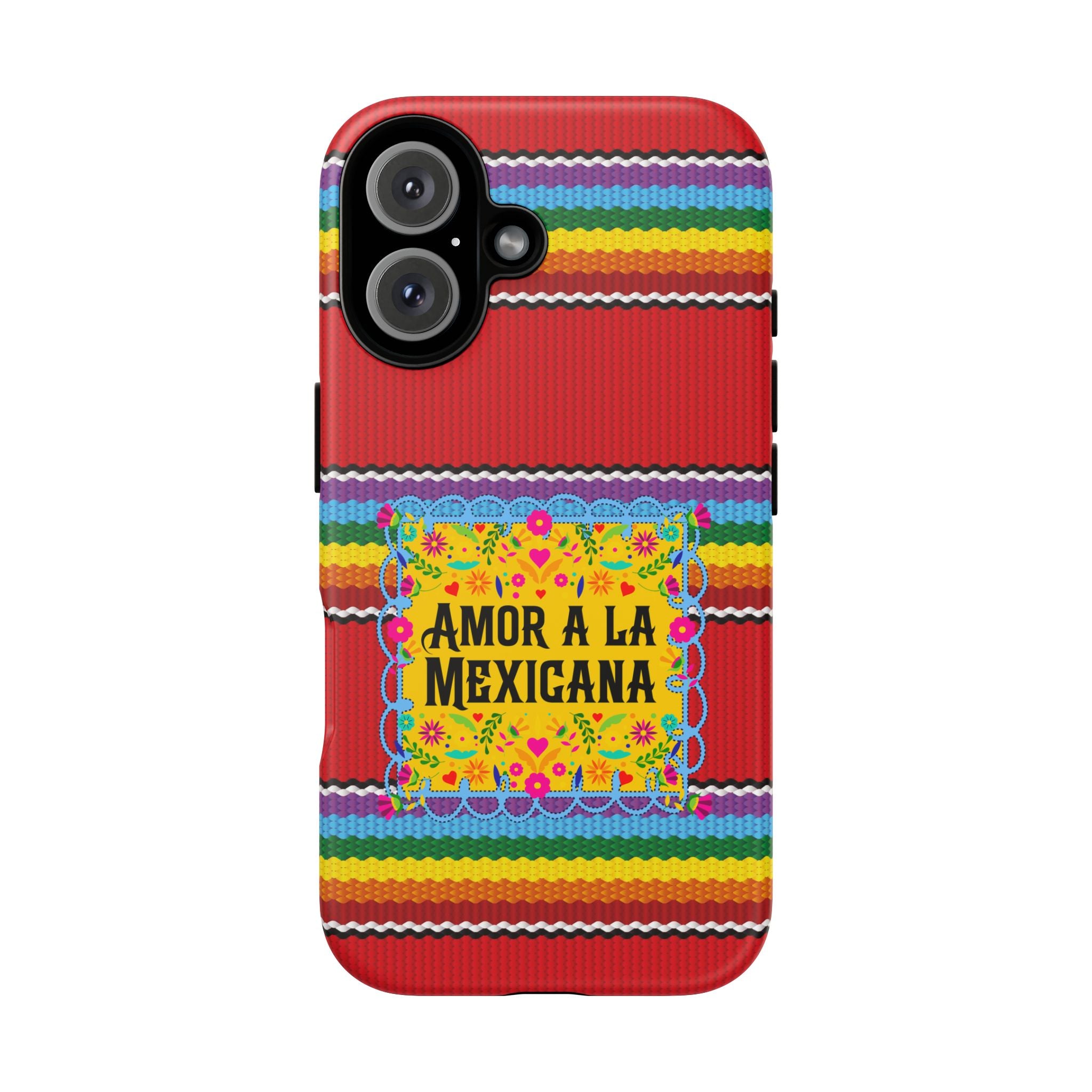 Phone Case — 'Amor a la Mexicana' Colorful Mexican Serape Design