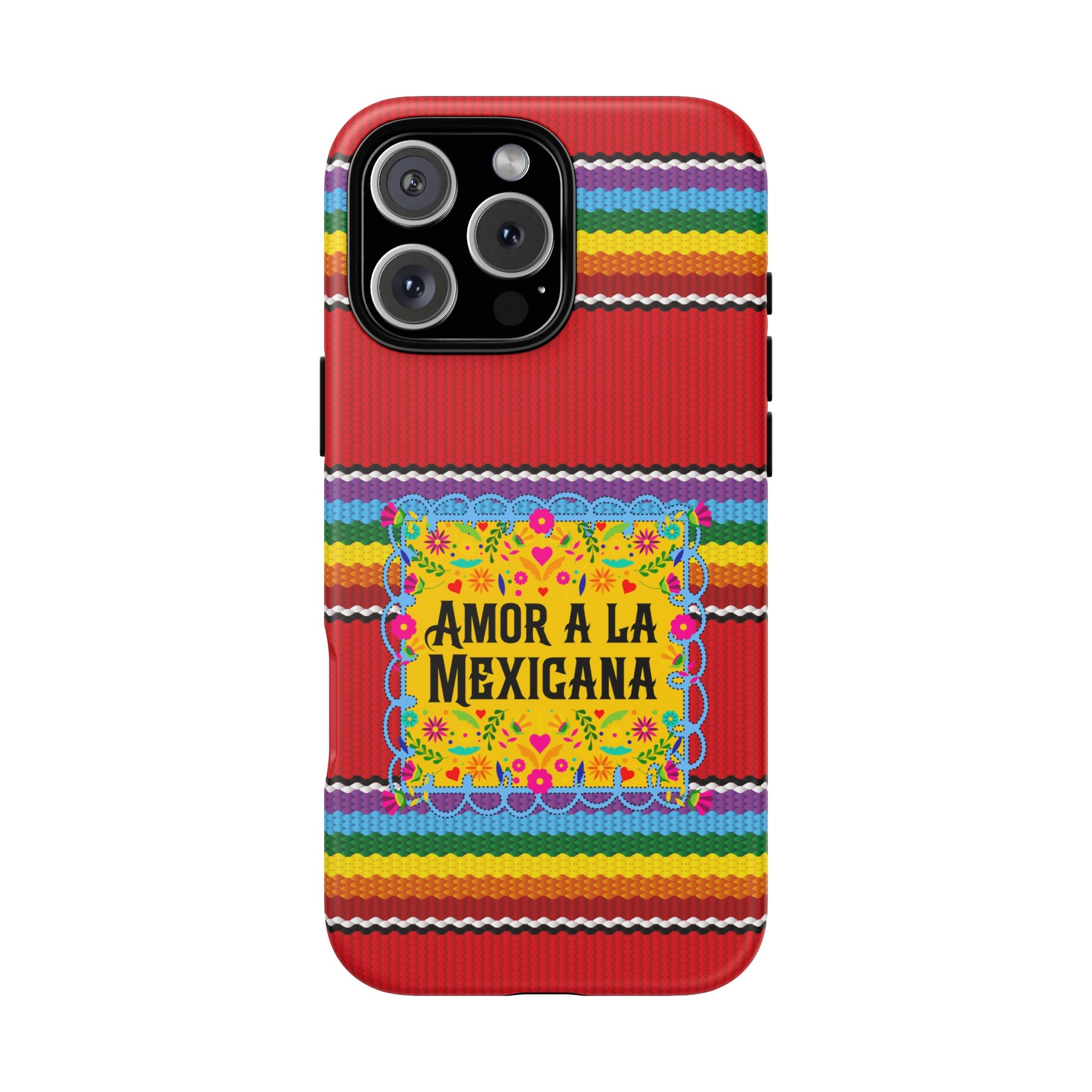Phone Case — 'Amor a la Mexicana' Colorful Mexican Serape Design