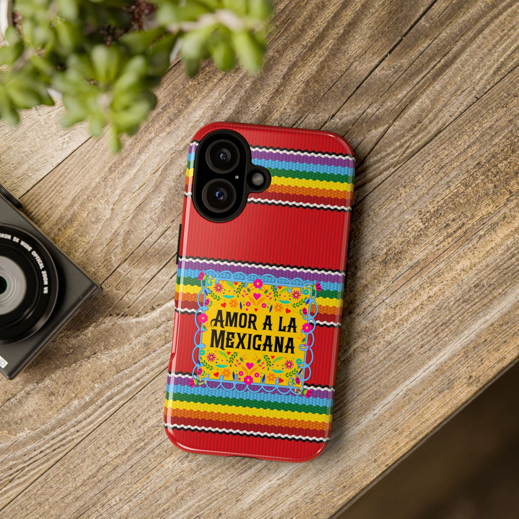 Phone Case — 'Amor a la Mexicana' Colorful Mexican Serape Design