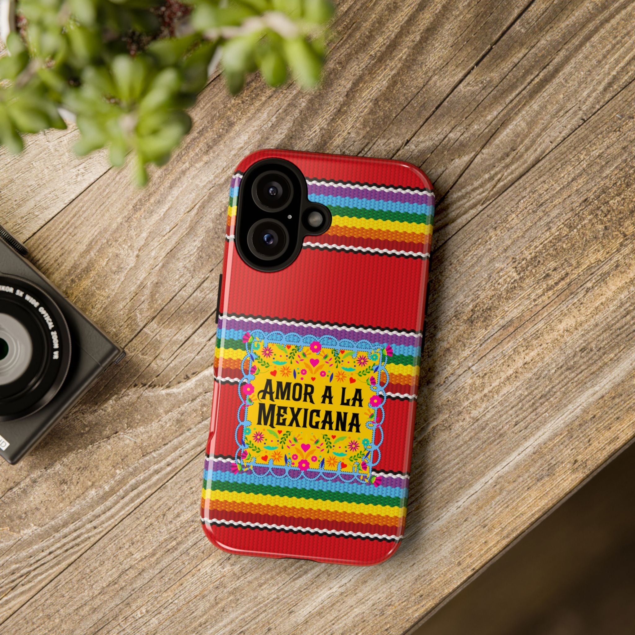 Phone Case — 'Amor a la Mexicana' Colorful Mexican Serape Design