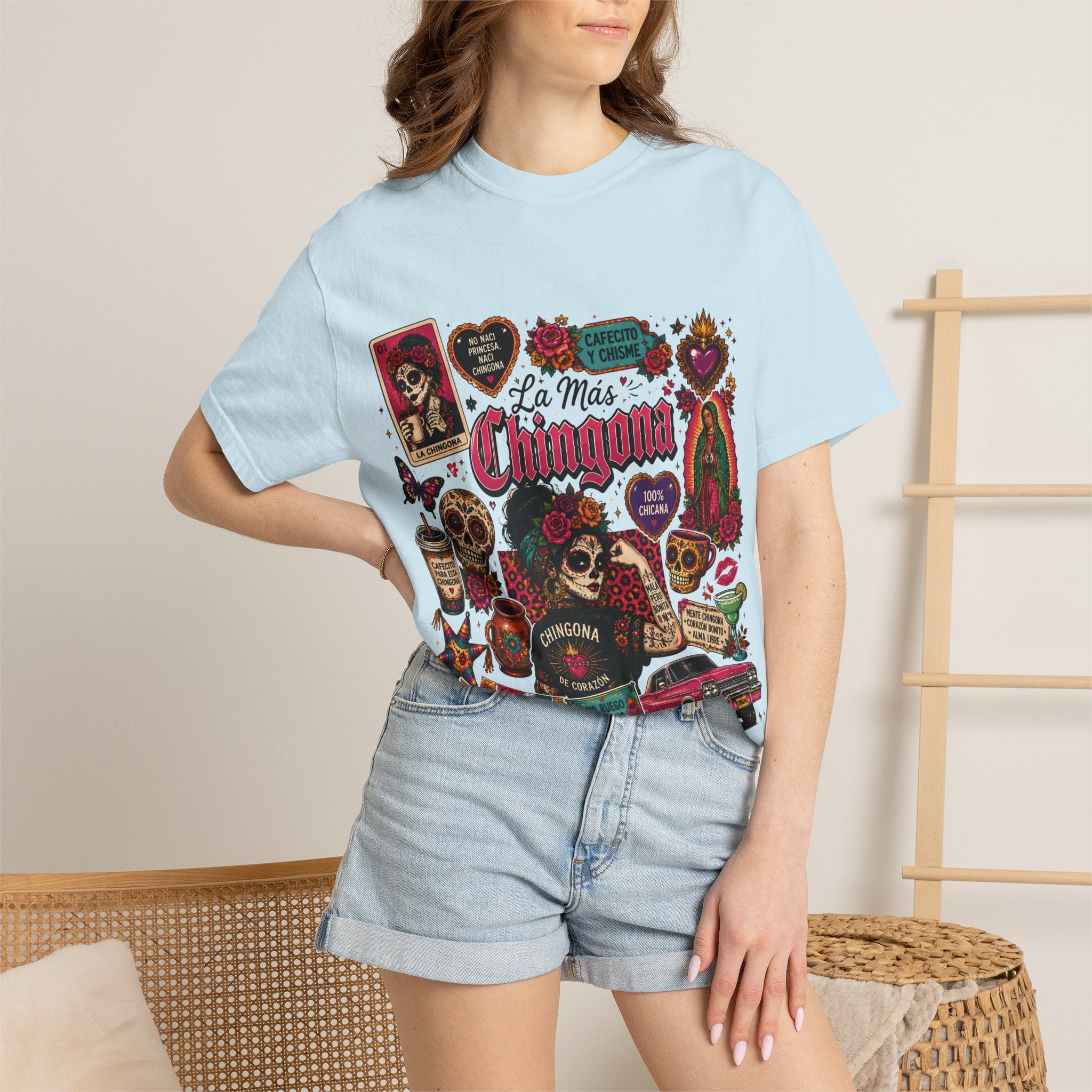 Chingona Dia de los Muertos T-Shirt