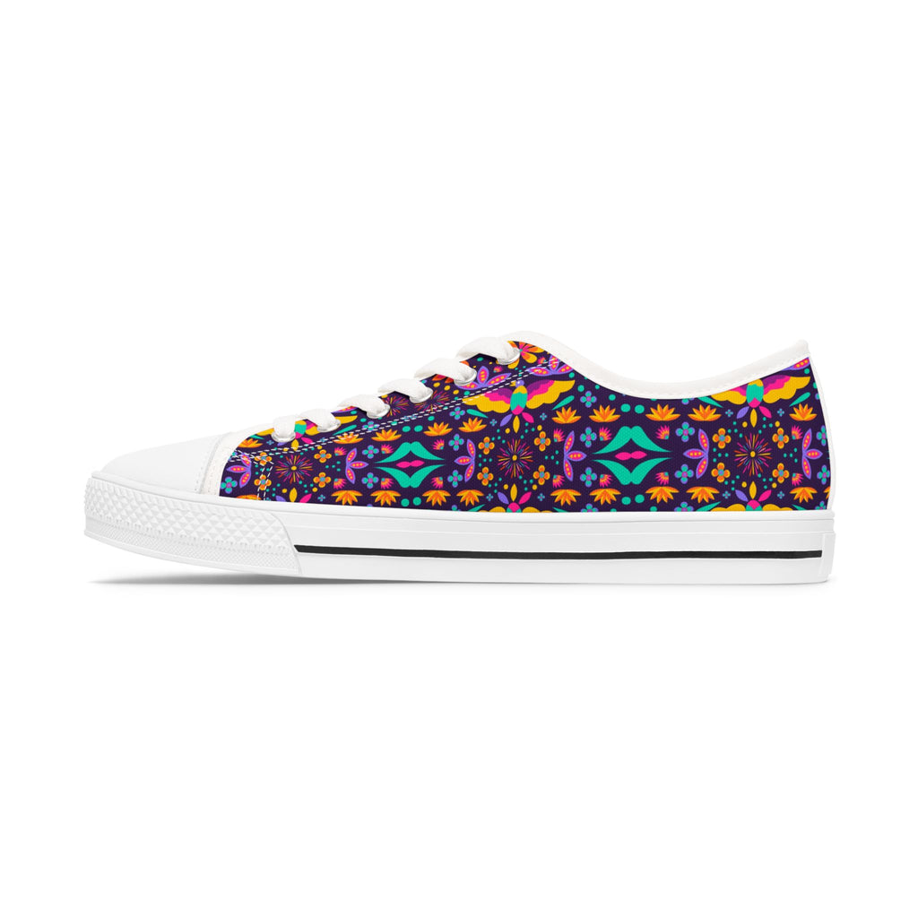 Low Top Sneakers — Colorful Boho Kaleidoscope Pattern for Women