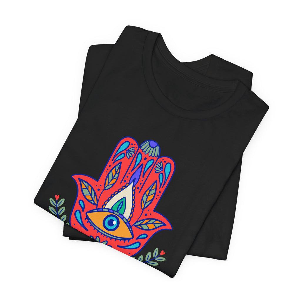 Graphic Tee — Hamsa Eye 'Tu y Tu Pinche' Floral Design