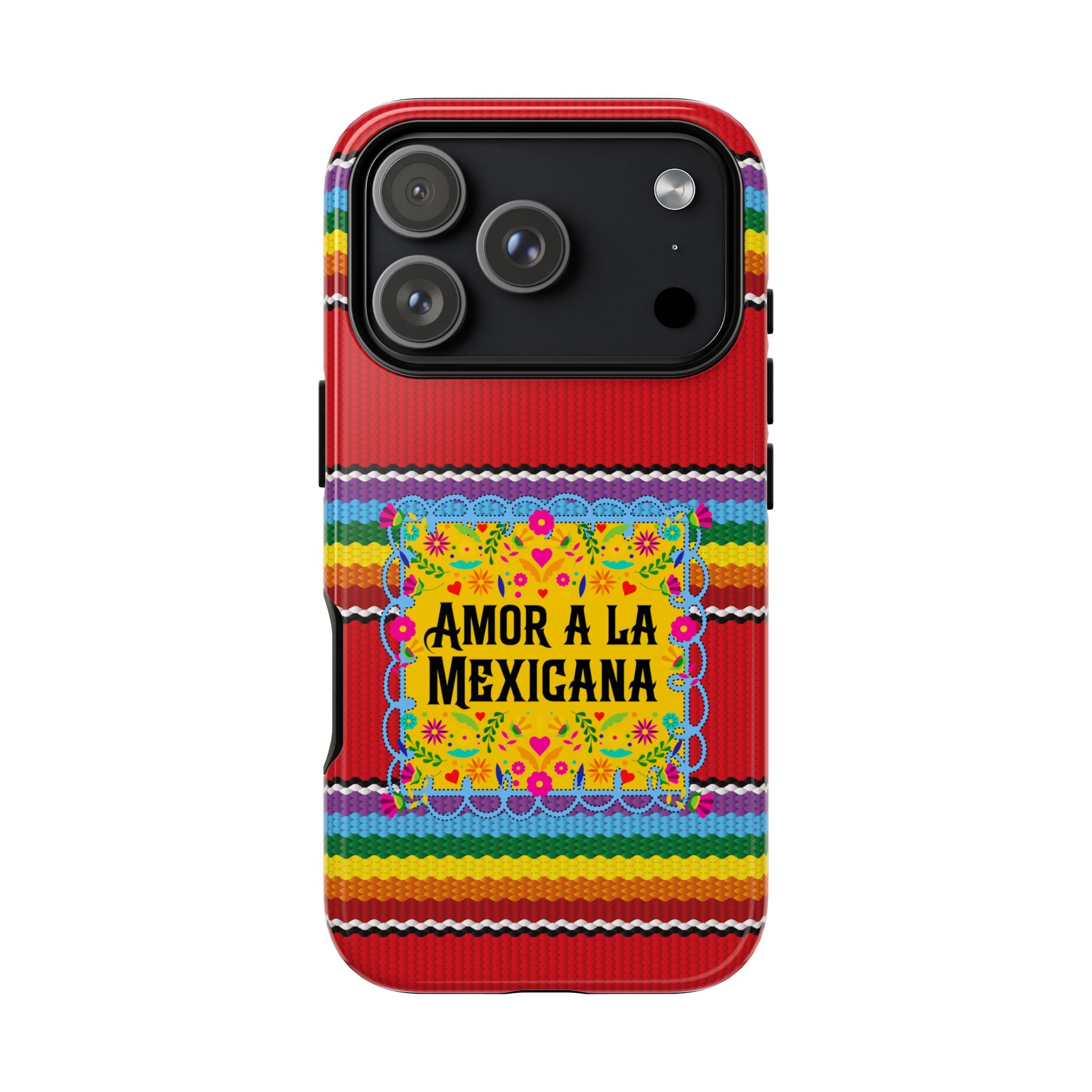 Phone Case — 'Amor a la Mexicana' Colorful Mexican Serape Design