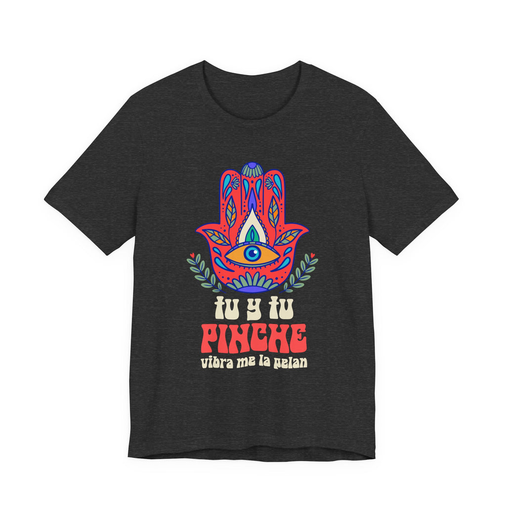 Graphic Tee — Hamsa Eye 'Tu y Tu Pinche' Floral Design