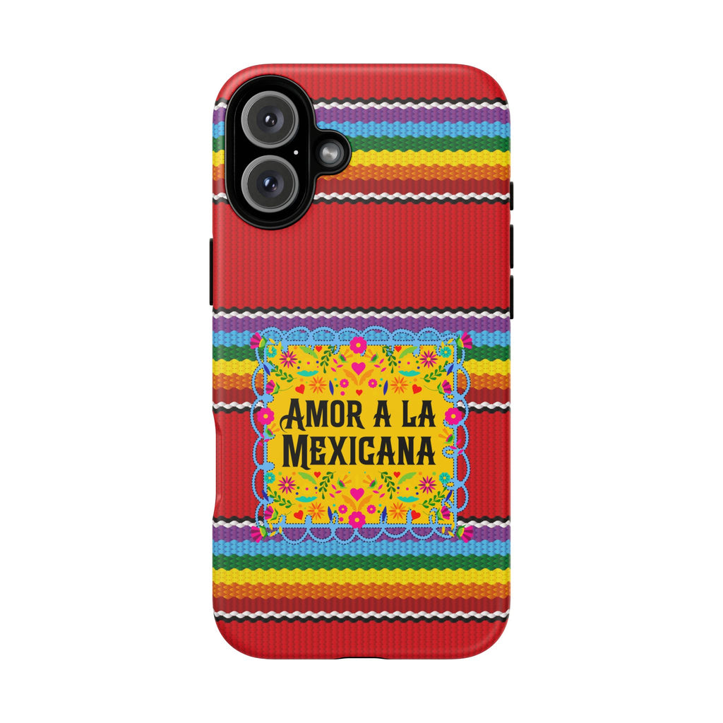 Phone Case — 'Amor a la Mexicana' Colorful Mexican Serape Design