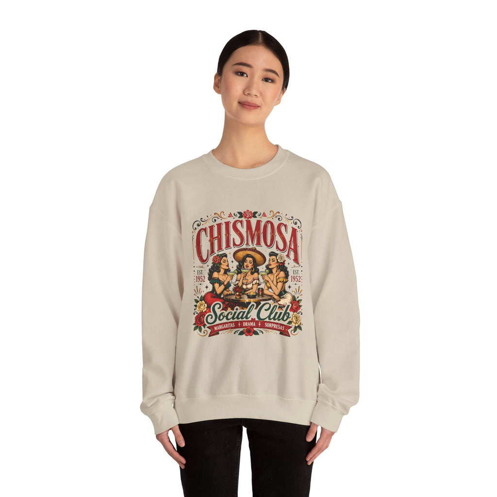Chismosa Social Club Sweatshirt - Vintage Latina Gossip Crewneck