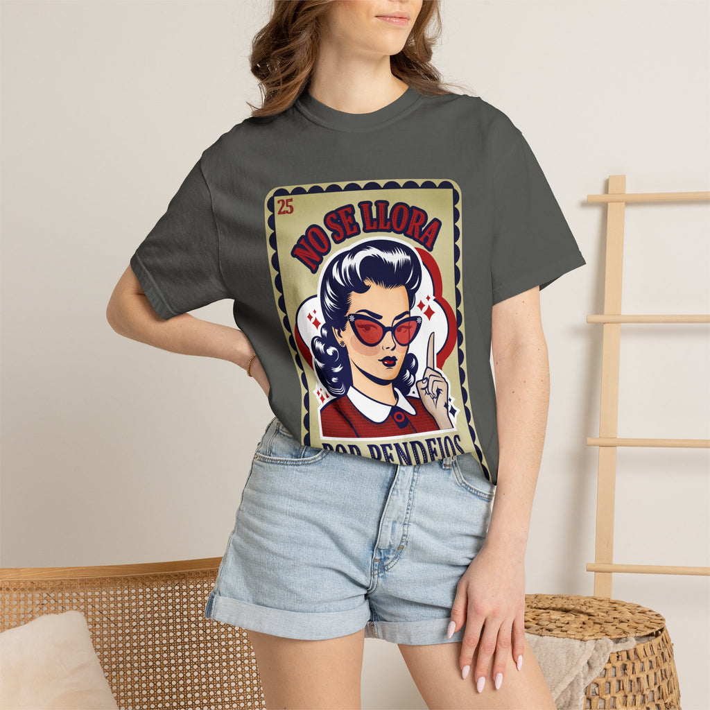 No Se Llora Por Pendejos T-Shirt Retro Pin-Up Graphic Tee