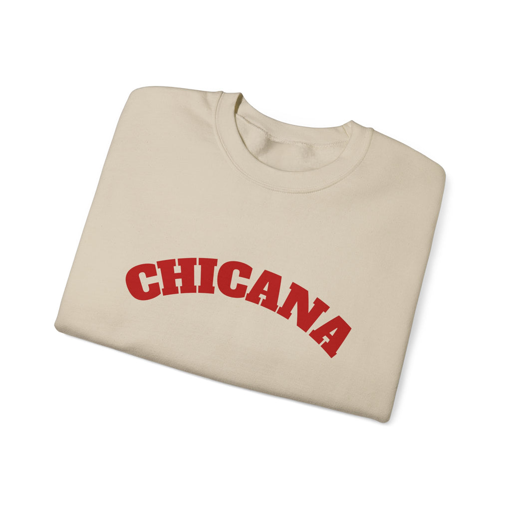 Chicana Crewneck Sweatshirt — La Chicana Vintage Rose Graphic