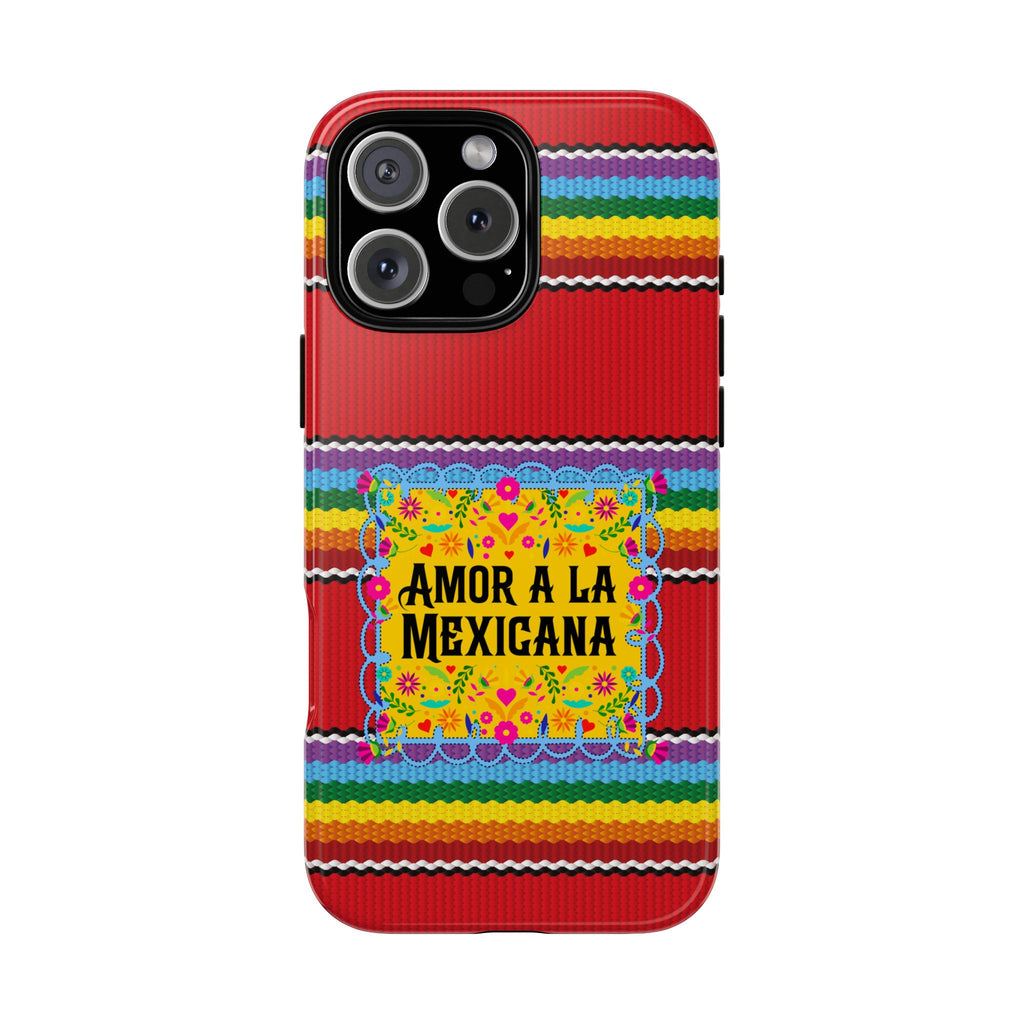 Phone Case — 'Amor a la Mexicana' Colorful Mexican Serape Design