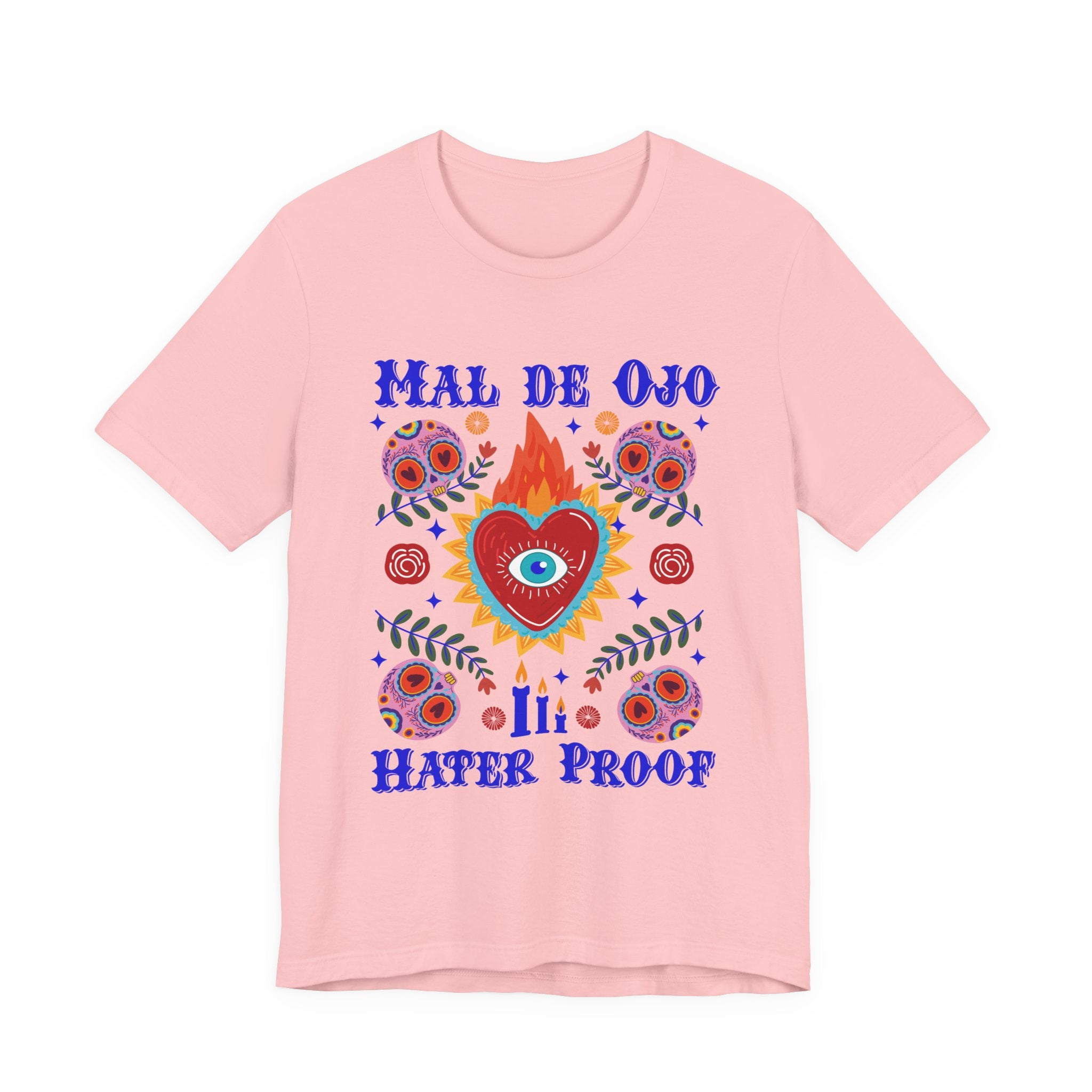Mal de Ojo Hater Proof T-Shirt — Spiritual Eye Heart Graphic Tee