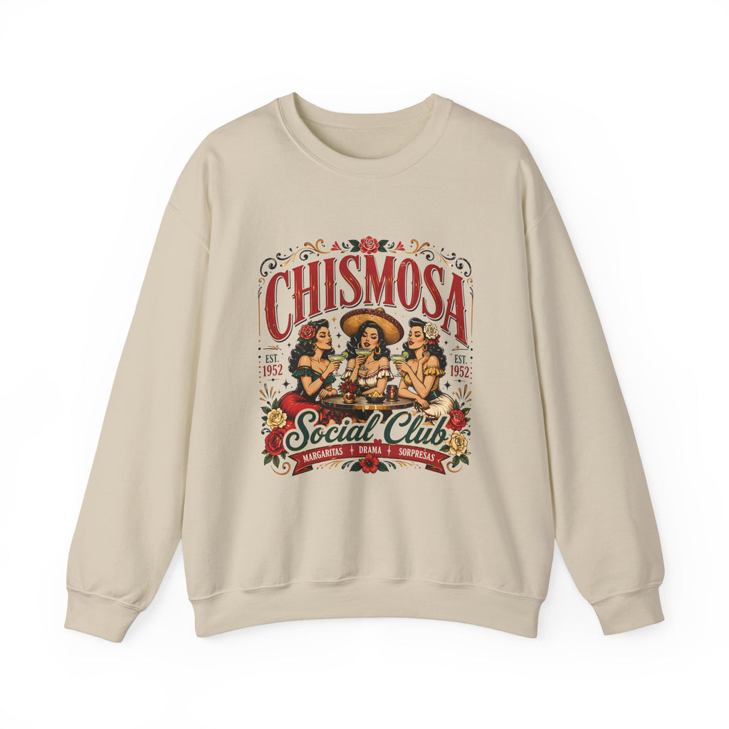 Chismosa Social Club Sweatshirt - Vintage Latina Gossip Crewneck