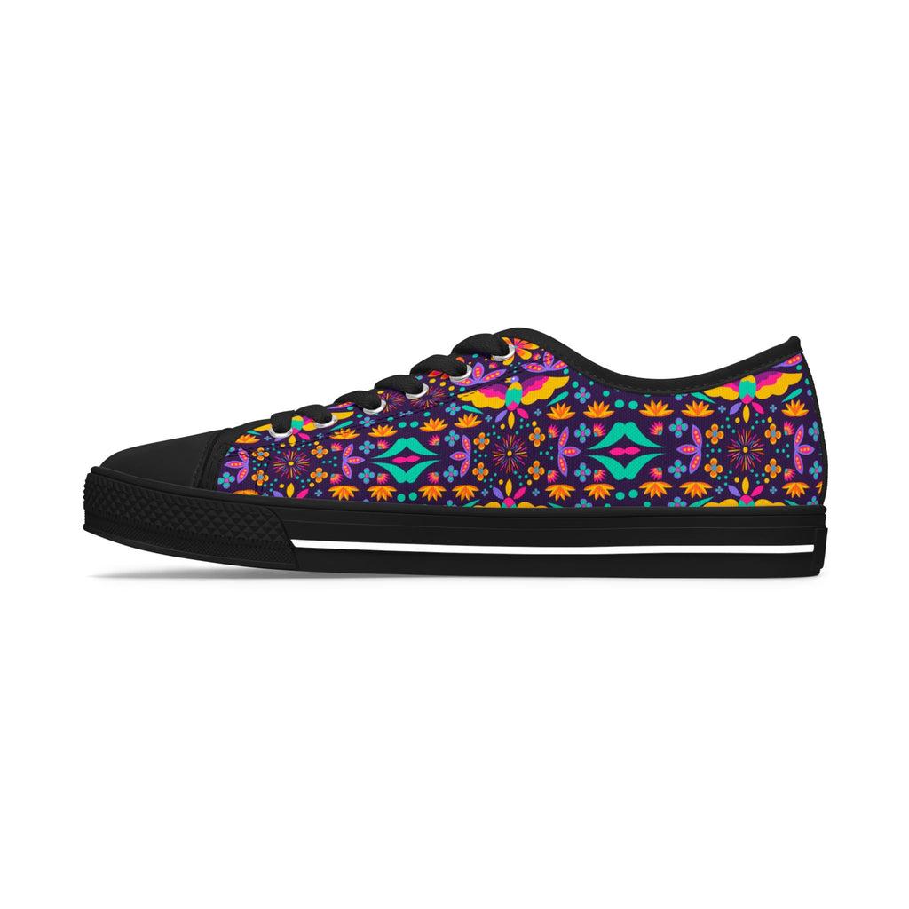Low Top Sneakers — Colorful Boho Kaleidoscope Pattern for Women