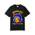 Diablita Pero Cute T-Shirt — Retro Devil Girl Graphic Tee