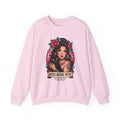 Crewneck Sweatshirt — "Gatos Before Vatos" Chicana Pinup Graphic
