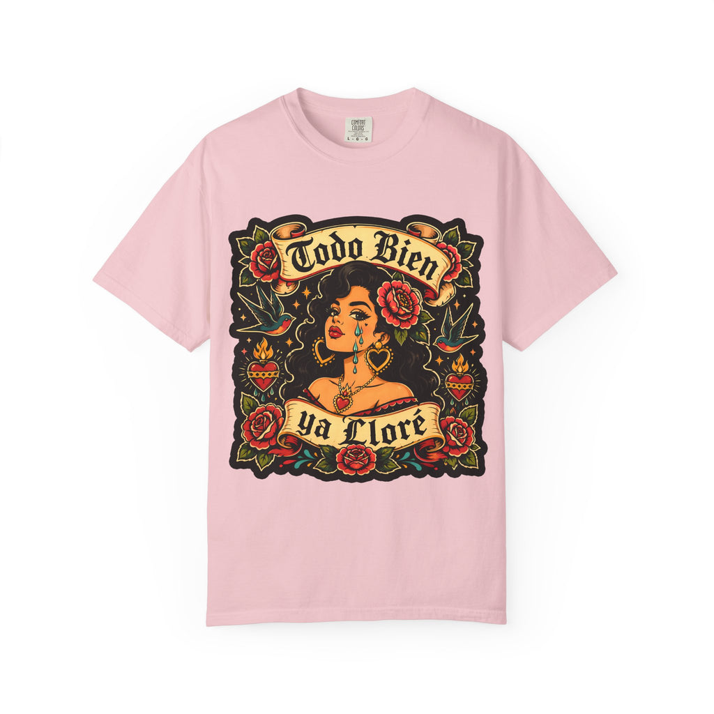 T-Shirt — 'Todo Bien Ya Flore' Floral Retro Latina Tee