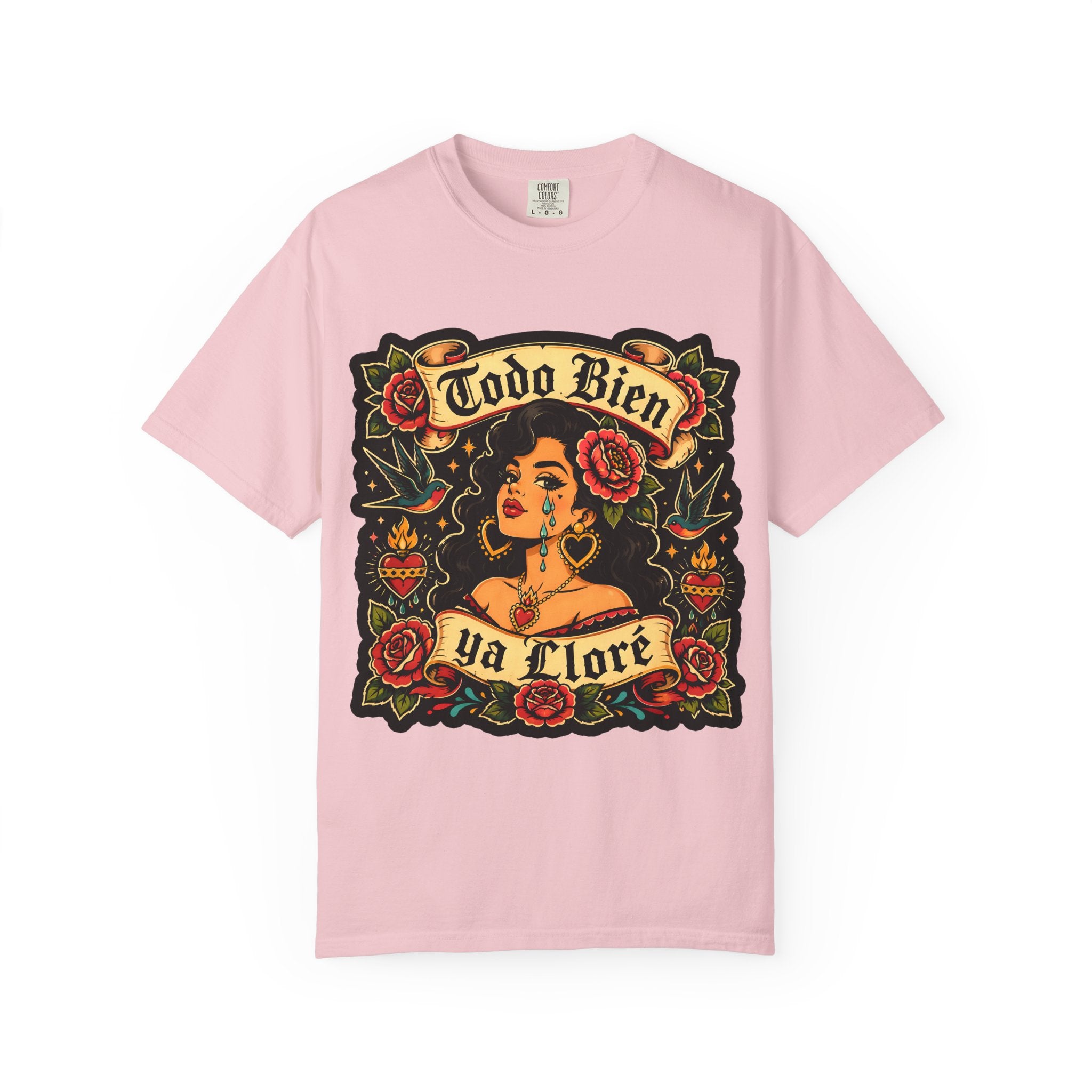 T-Shirt — 'Todo Bien Ya Flore' Floral Retro Latina Tee