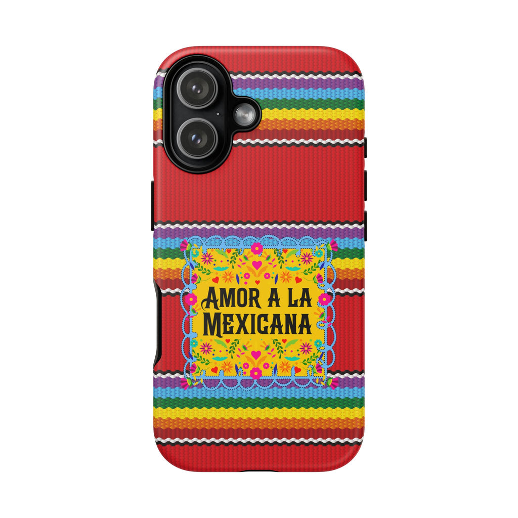 Phone Case — 'Amor a la Mexicana' Colorful Mexican Serape Design
