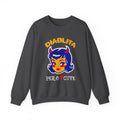 Crewneck Sweatshirt — “Diablita Pero Cute” Retro Devil Girl Graphic