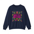 Crewneck Sweatshirt — "Amor a la Mexicana" Floral Mexican Pride Pullover