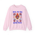 Crewneck Sweatshirt — "Mal de Ojo, Hater Proof" Folk Heart Graphic