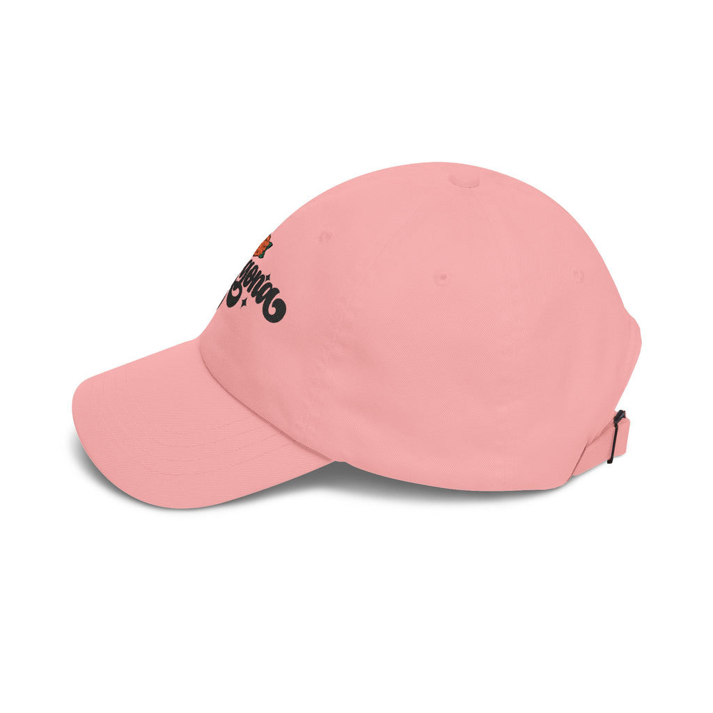Chingona Embroidered Dad Cap — Rose Script Baseball Hat