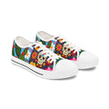 Low Top Sneakers — Colorful Day of the Dead Floral & Cactus Design