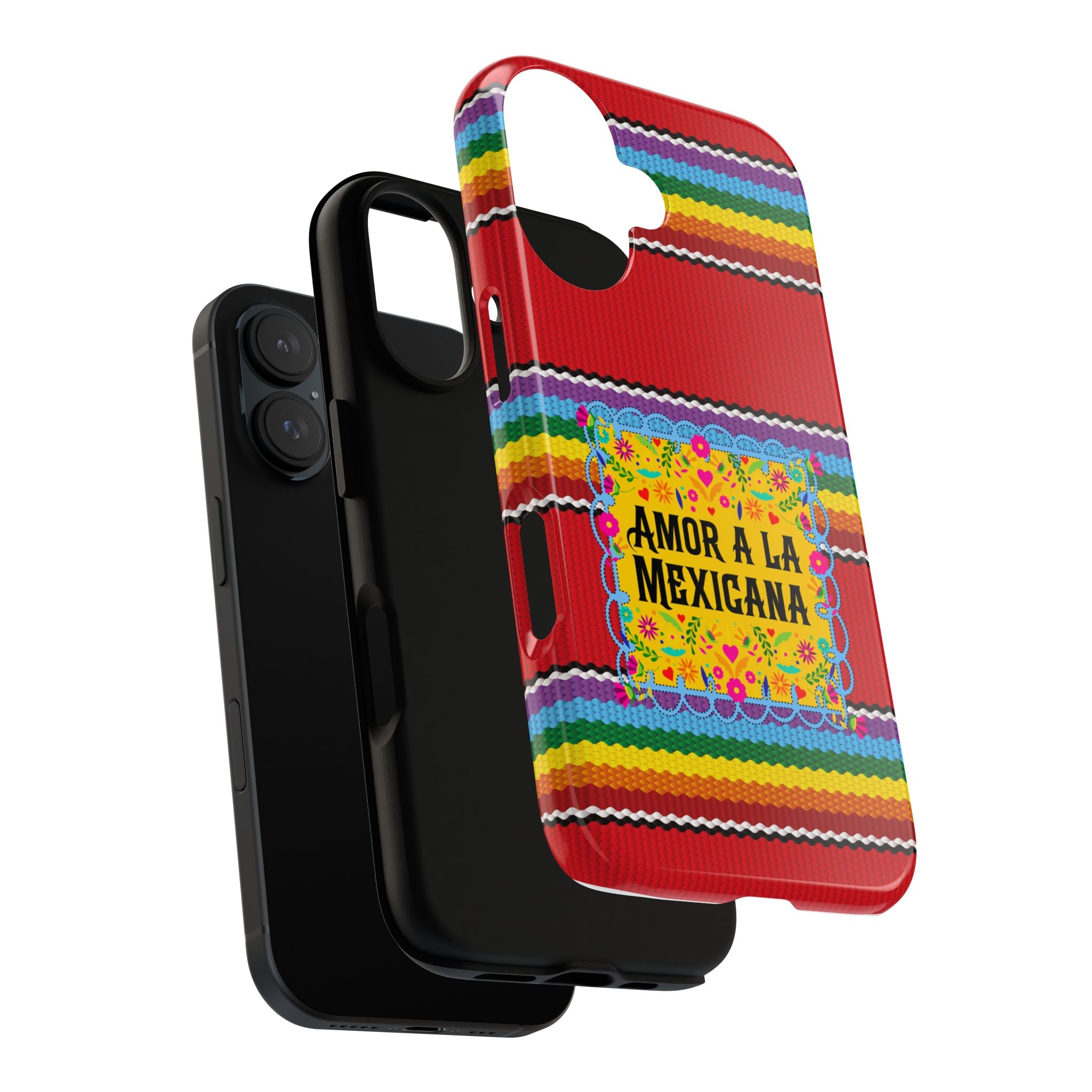 Phone Case — 'Amor a la Mexicana' Colorful Mexican Serape Design