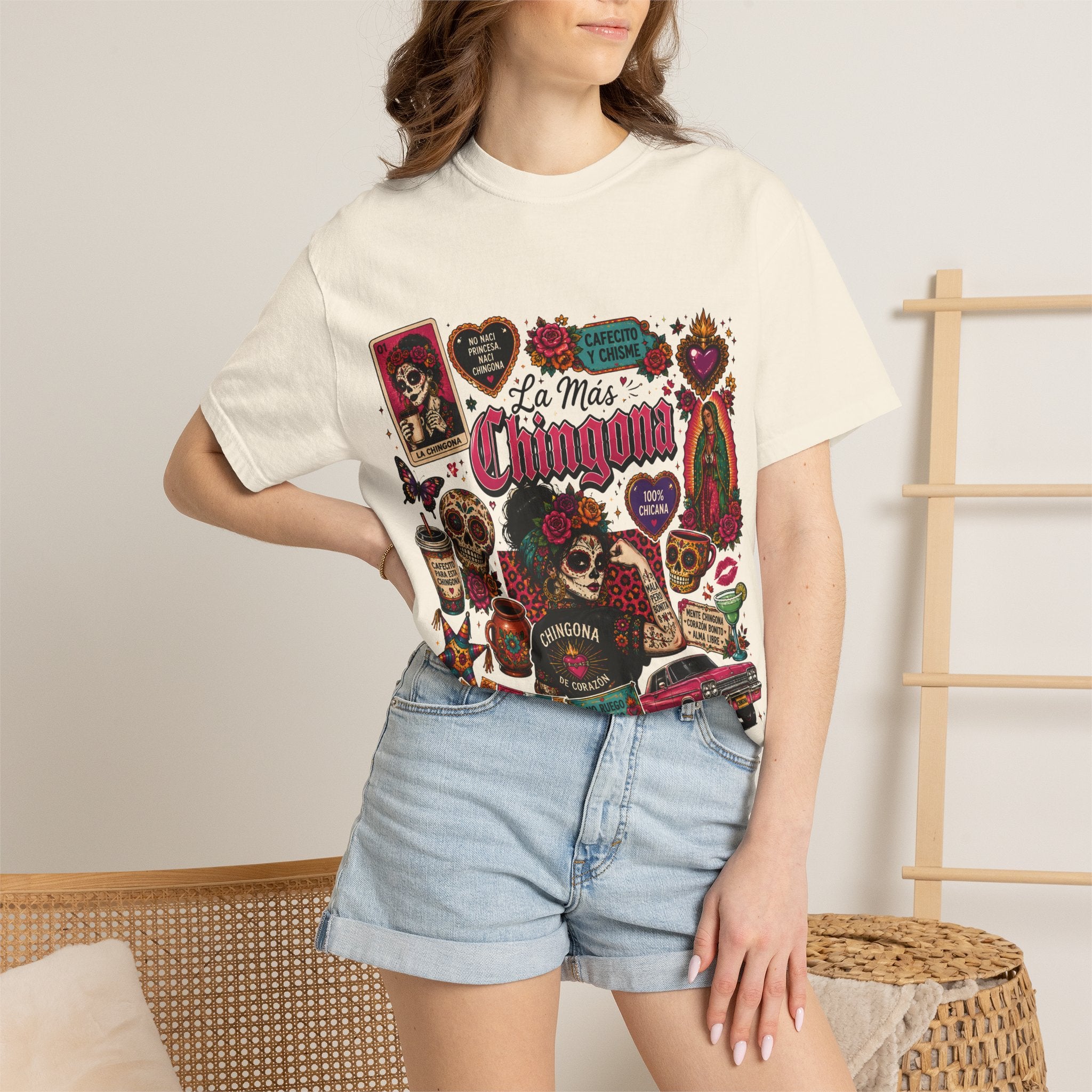 Chingona Dia de los Muertos T-Shirt