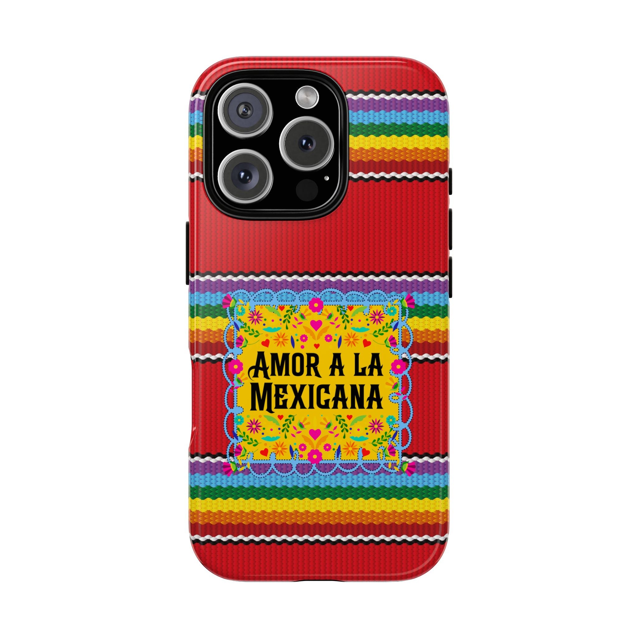 Phone Case — 'Amor a la Mexicana' Colorful Mexican Serape Design
