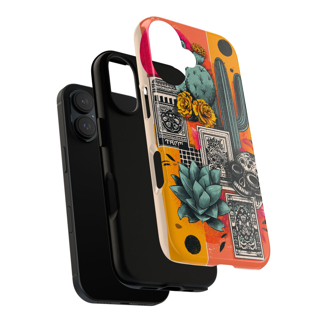 Desert Tarot Phone Case — Cactus, Succulent & Sugar Skull Protective Cover