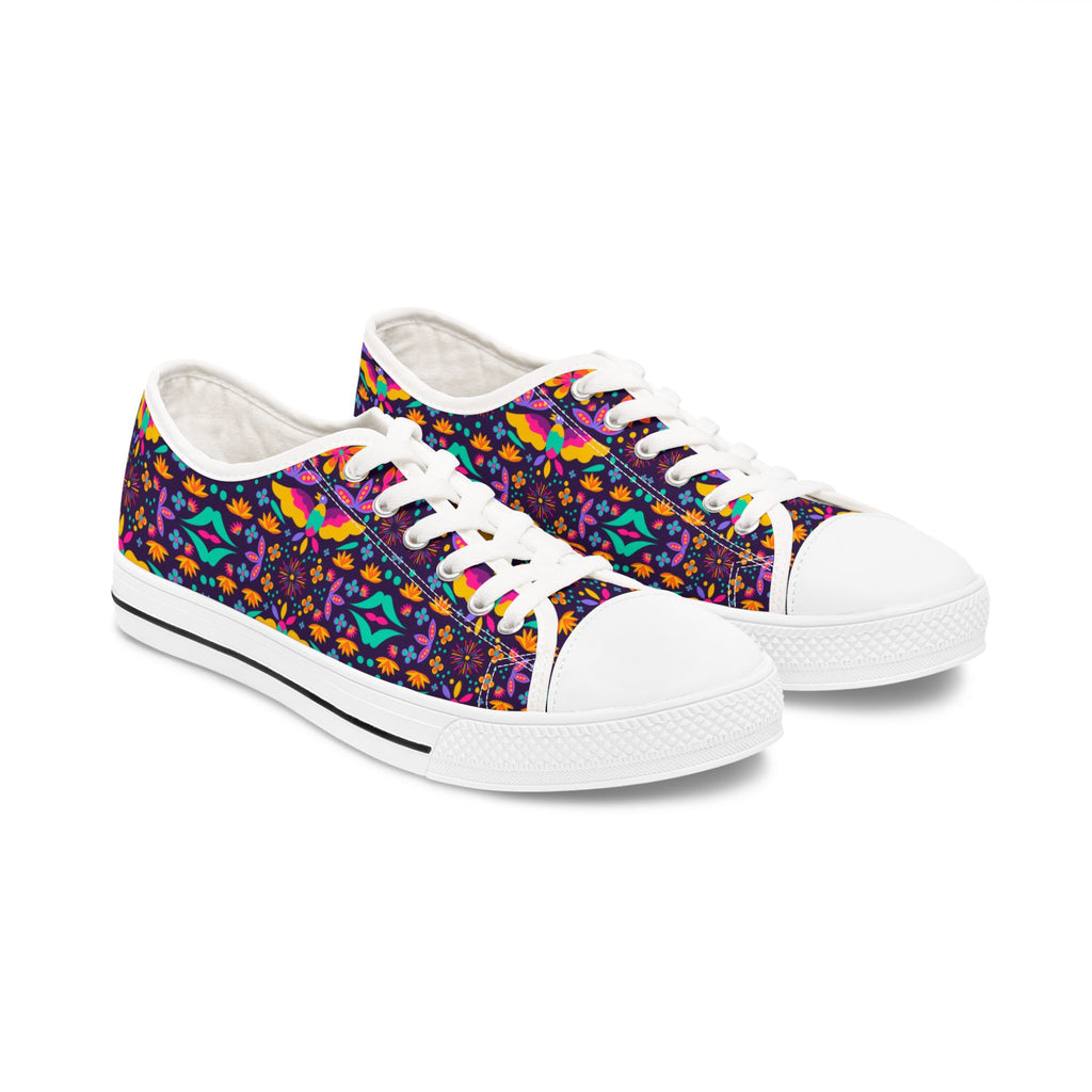 Low Top Sneakers — Colorful Boho Kaleidoscope Pattern for Women