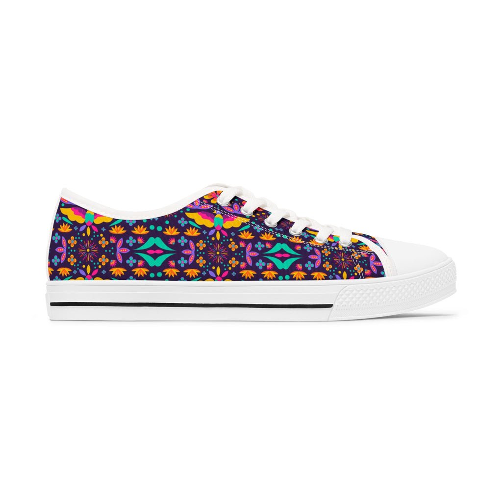 Low Top Sneakers — Colorful Boho Kaleidoscope Pattern for Women