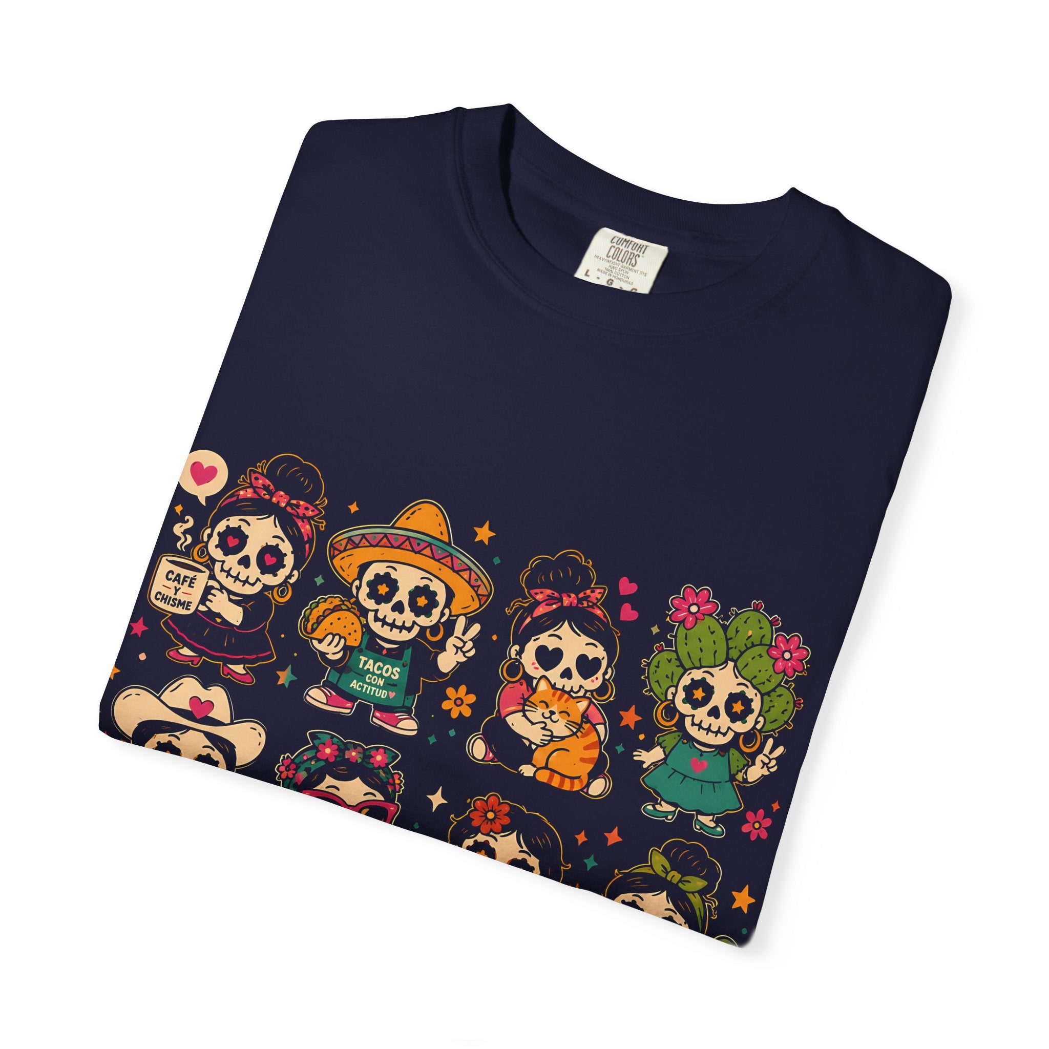Las Chingonitas T-Shirt — Colorful Day of the Dead Sugar Skull Ladies Design