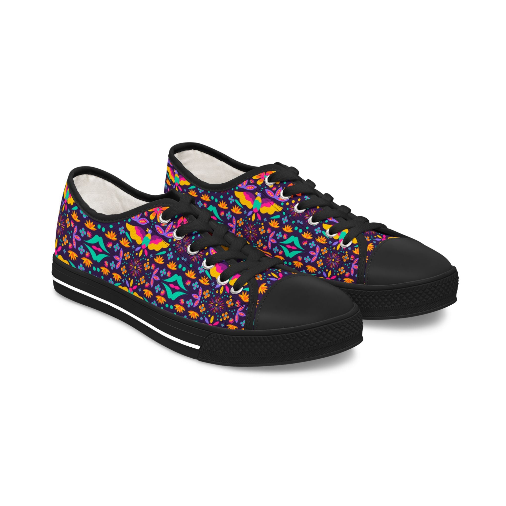 Low Top Sneakers — Colorful Boho Kaleidoscope Pattern for Women