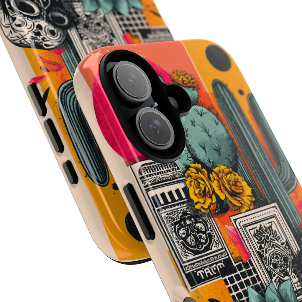 Desert Tarot Phone Case — Cactus, Succulent & Sugar Skull Protective Cover