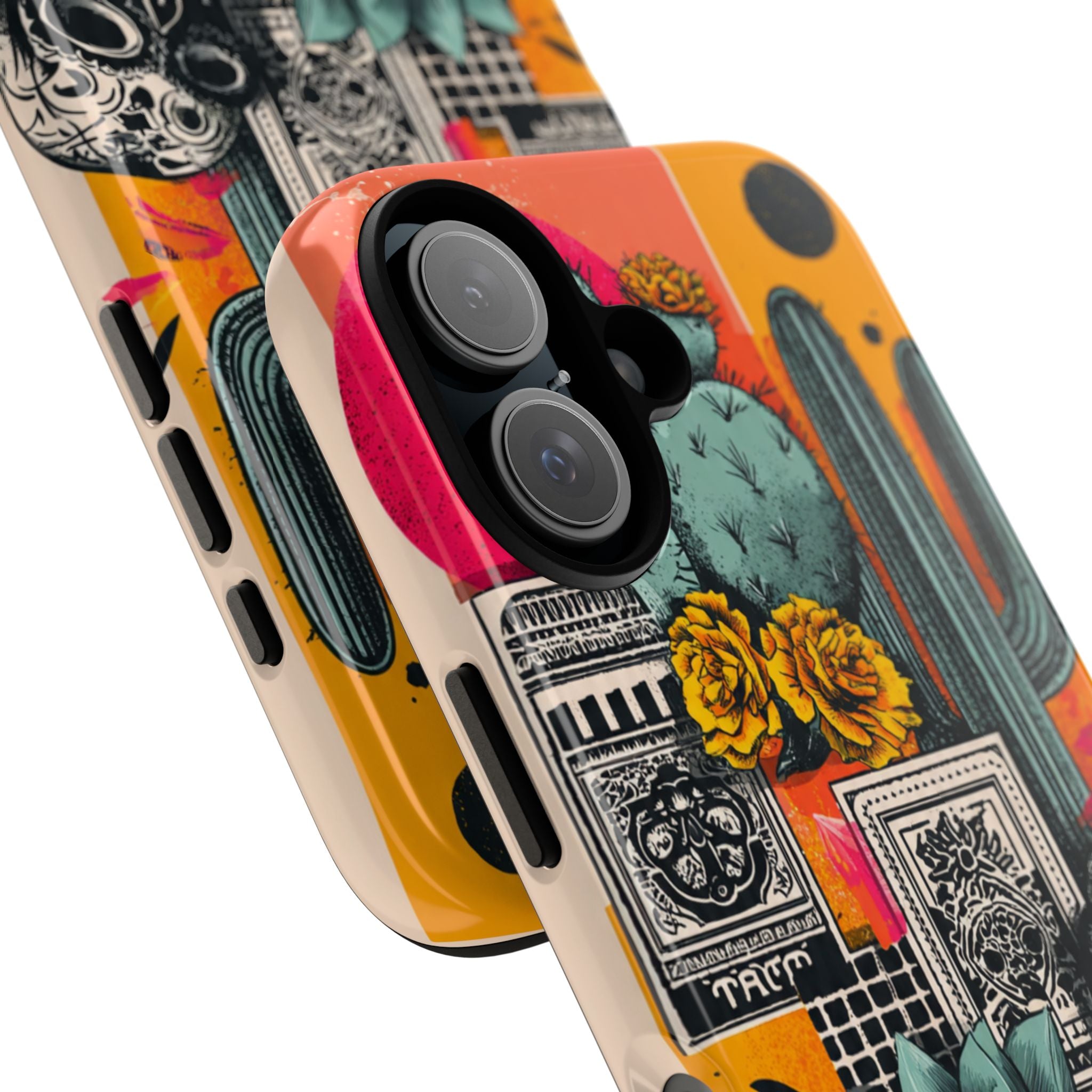 Desert Tarot Phone Case — Cactus, Succulent & Sugar Skull Protective Cover