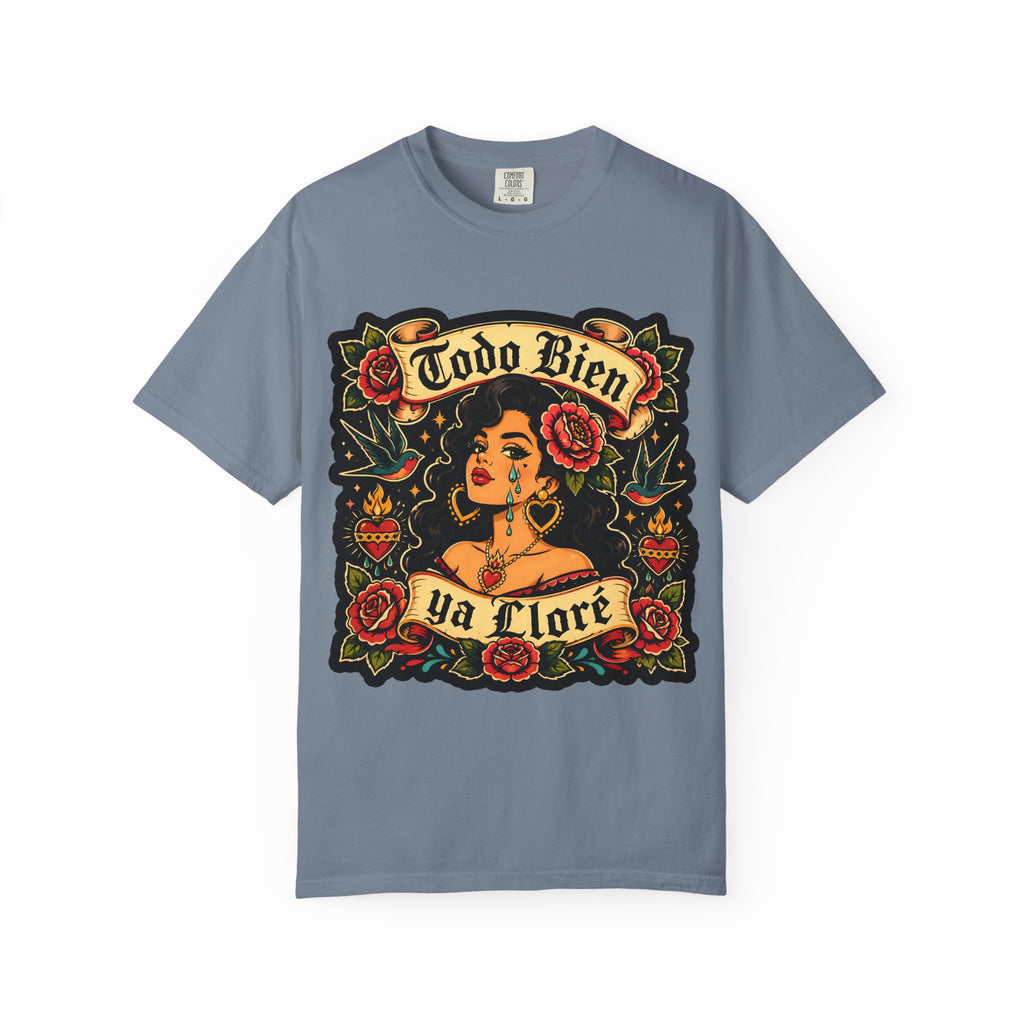 T-Shirt — 'Todo Bien Ya Flore' Floral Retro Latina Tee