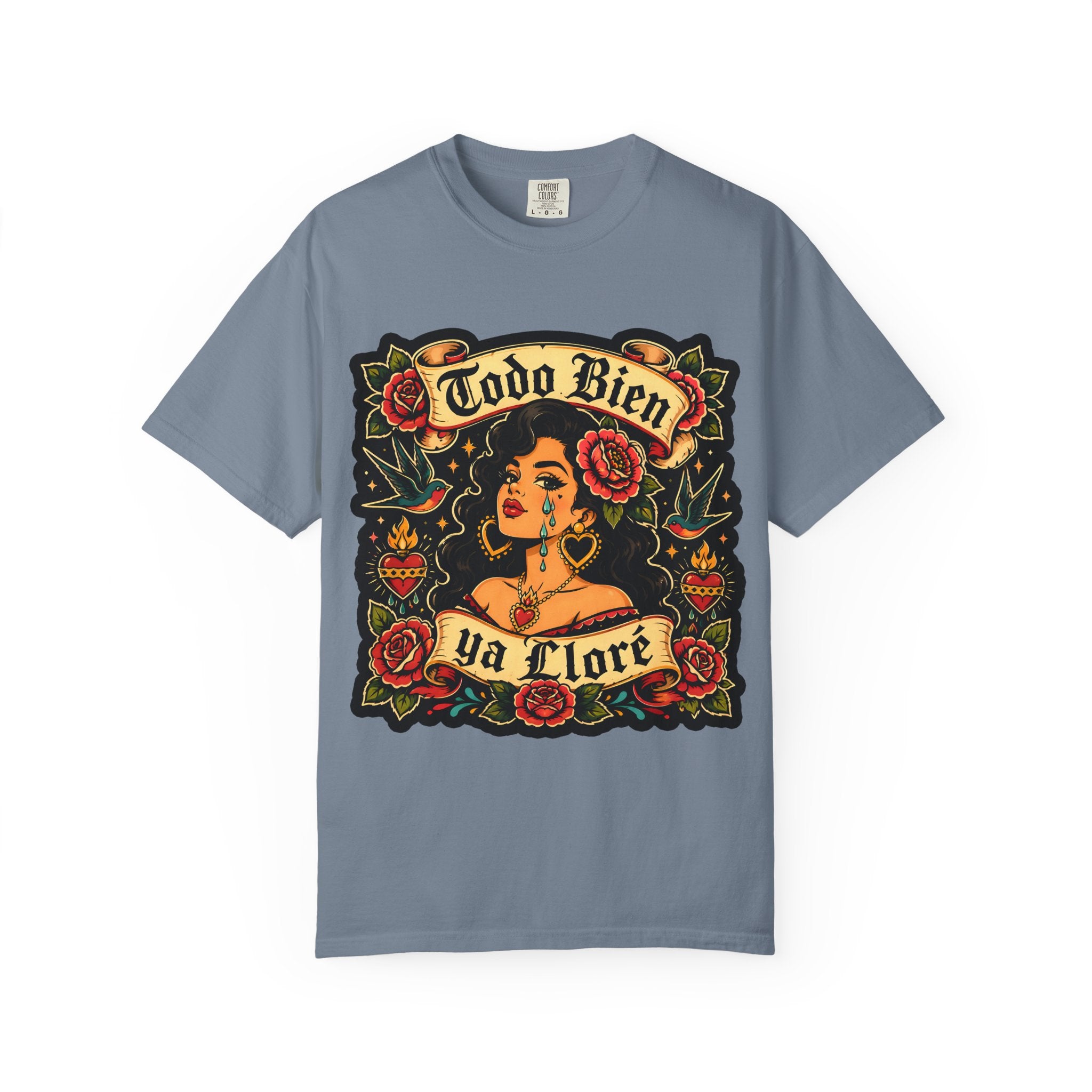 T-Shirt — 'Todo Bien Ya Flore' Floral Retro Latina Tee