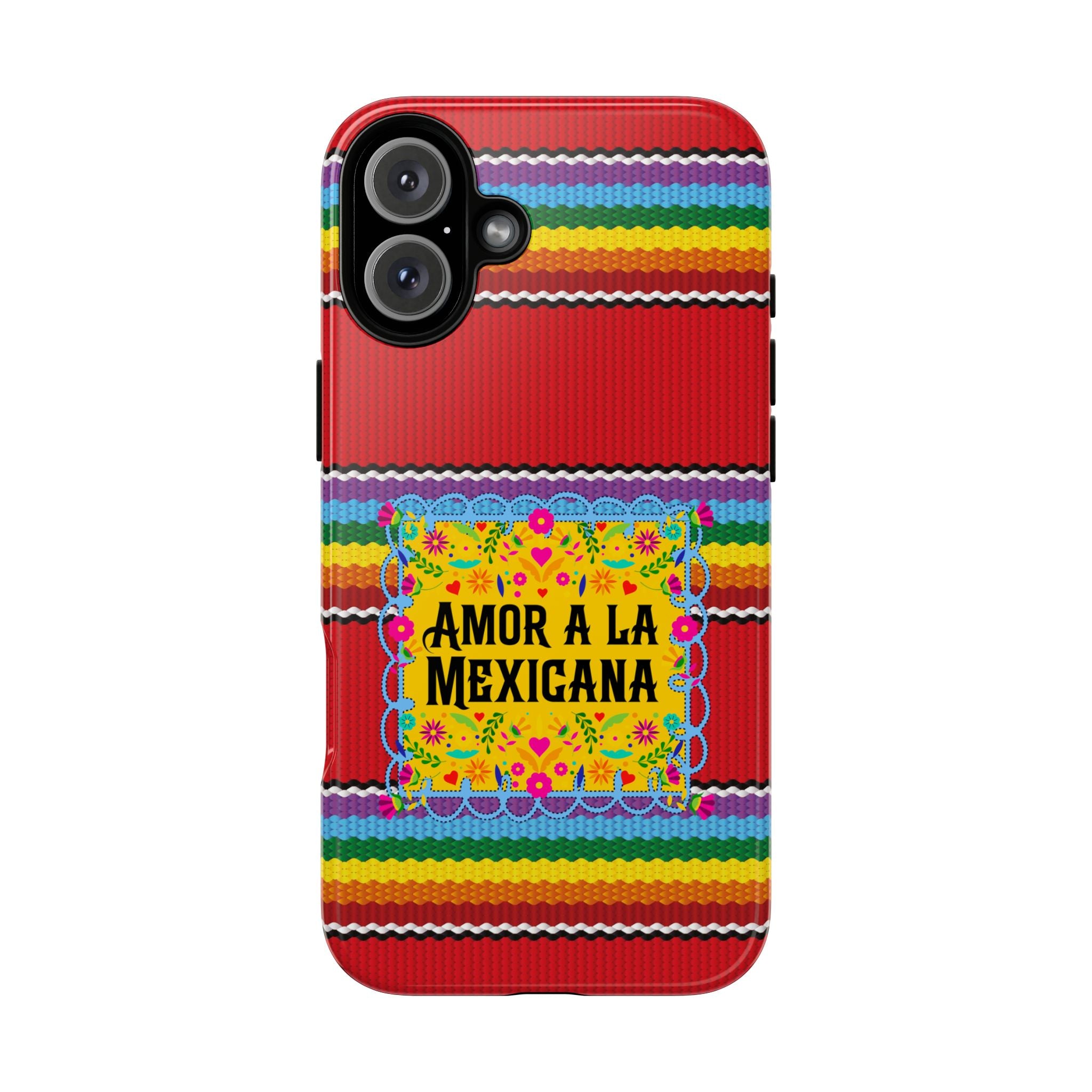 Phone Case — 'Amor a la Mexicana' Colorful Mexican Serape Design