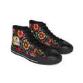 Women's Classic Sneakers — Colorful Floral Folk Art High-Top Shoes