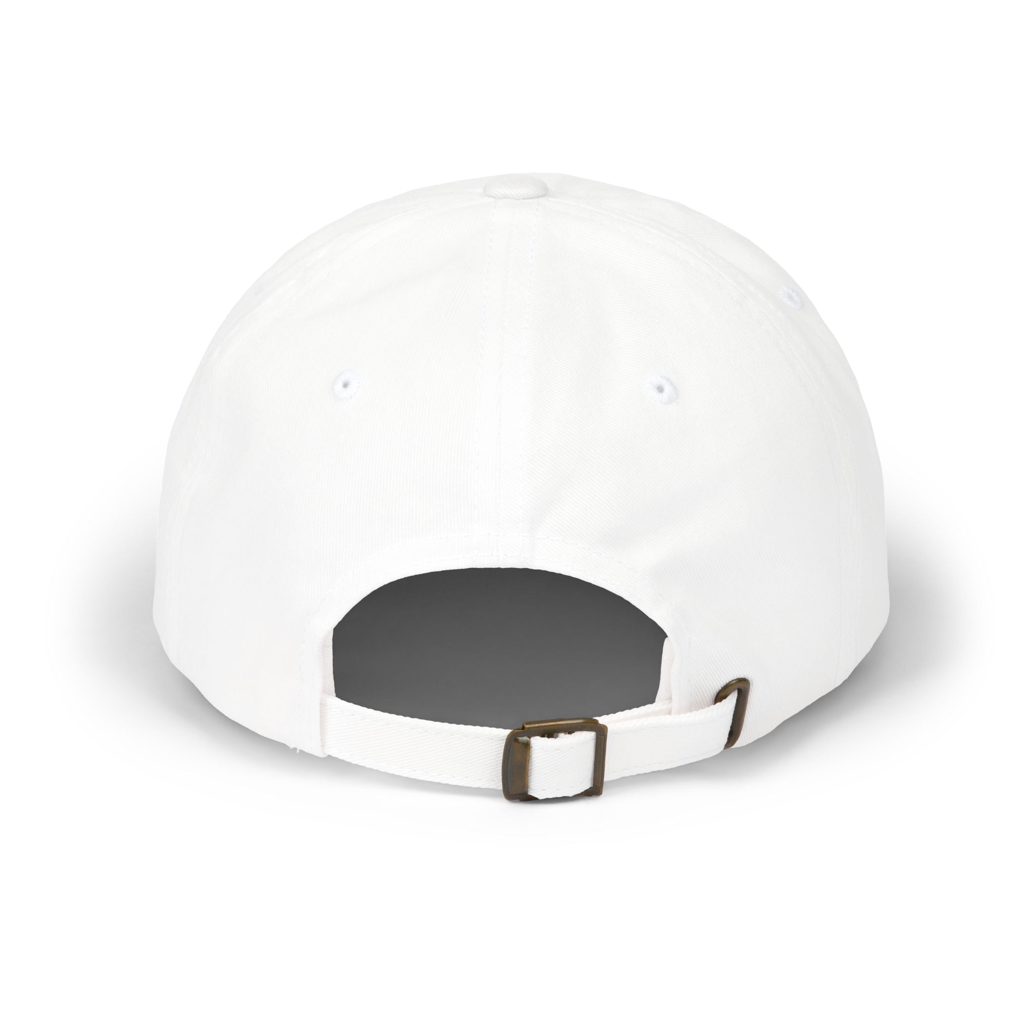 Dad Cap – "Made with Love" Heart Embroidered White Baseball Hat