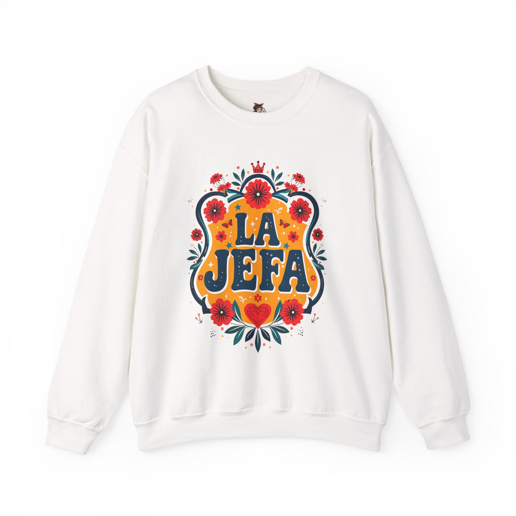 Crewneck Sweatshirt — "La Jefa" Floral Graphic